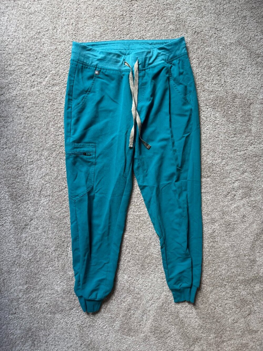 FIGS Caribbean Blue Jogger Scrub Pants Women’s Small Petite